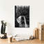 «Nooksack Falls B & w» par Rick Berk, art mural sur toile-2108102189