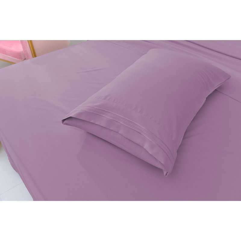 1800 Rayon from Bamboo Sheet Set, Queen, Lavender