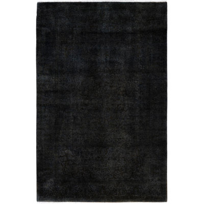 Overdyed One-of-a-Kind 4' 9" x 7' 2" Hand Knotted Area Rug