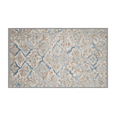 Tapis gris lavable à la machine