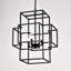 Lustre suspendu 4 niveaux à lanterne | Noir industriel industriel-1168825767-1168825786-1168825787