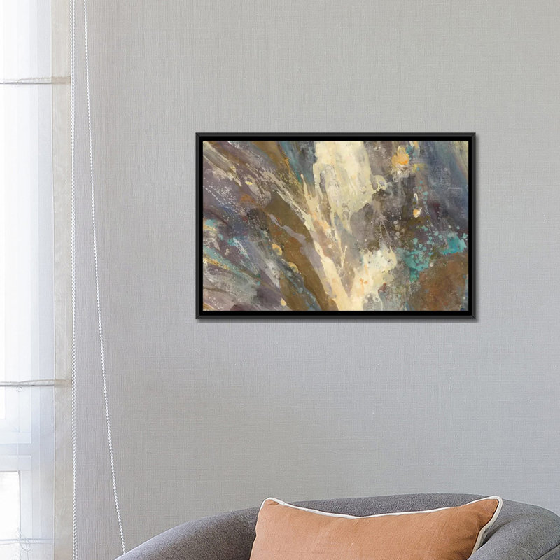 «By The Water's Edge», reproduction d'art sur toile tendue, H 18 po x l 26 po x P 1,5 po, Pas de tapis, Toile avec cadre noir
