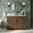 Tidworth 48'' Solid Wood Single Bathroom Vanity with 1.5'' Carrara Marble Top Sink-1129079797-1125735234