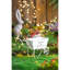 Venka blanc antique, fer vieilli, pot à fleurs brouette, 11,5 x 4 x 7 pouces, plantes grasses, décor de table de comptoir, fleurs fraîches