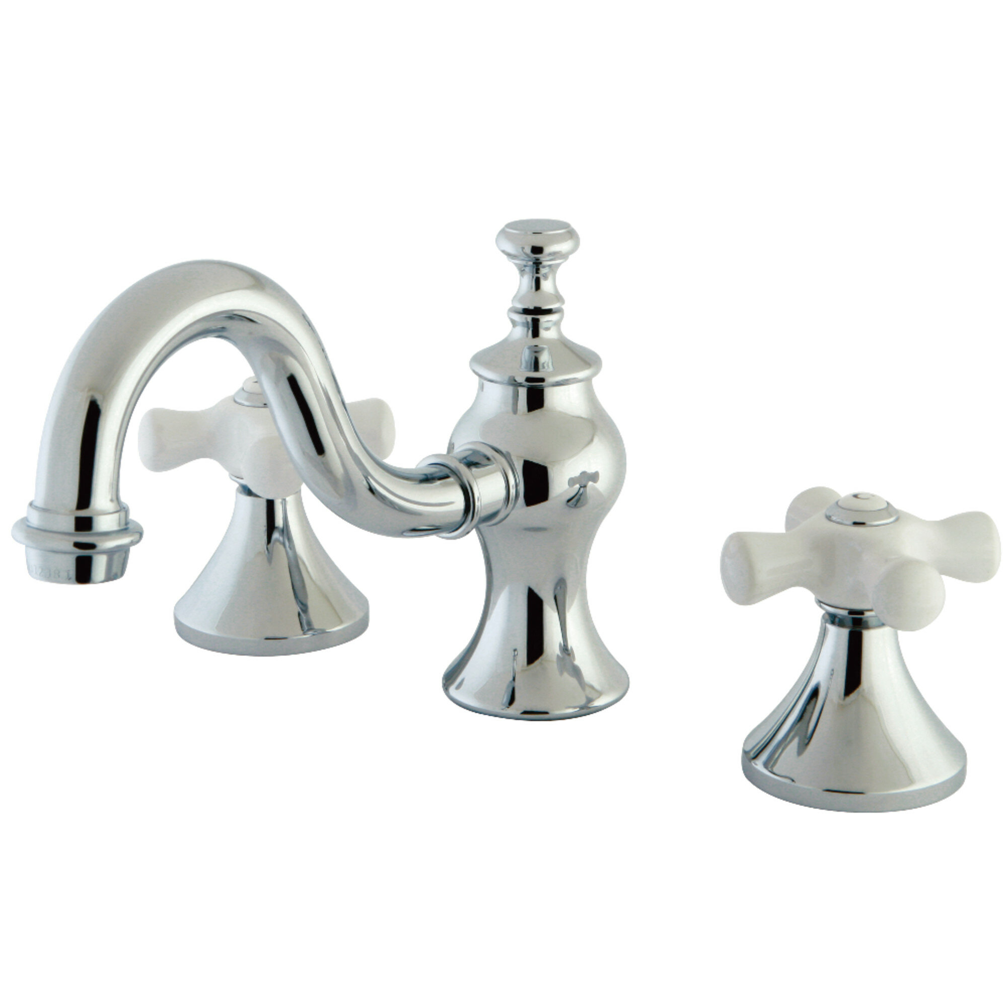 Kingston Brass Vintage Widespread Lavatory Bathroom Faucet with Brass ...