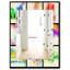 Miroir mural moderne triangulaire colourfields 24-40098723