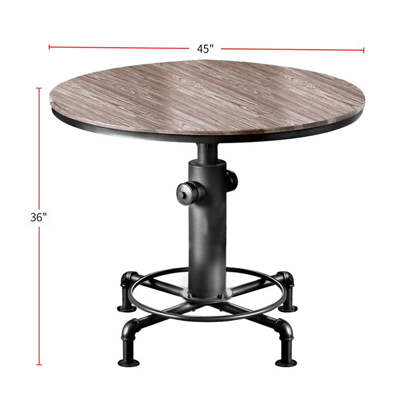 Bealeton Round Metal Base Dining Table