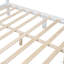 Structure de lit plateforme en bois, lit plateforme de style rétro avec support en lattes de bois-93603295-77748377