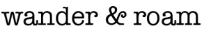 Logo wander & roam