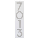 Floating Modern 3" Number Vertical Address Plaque (4 Digits)