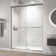 50" - 54" W x 70" H Double Sliding Semi-Frameless Shower Door with 1/4" (6mm) Clear Tempered Glass