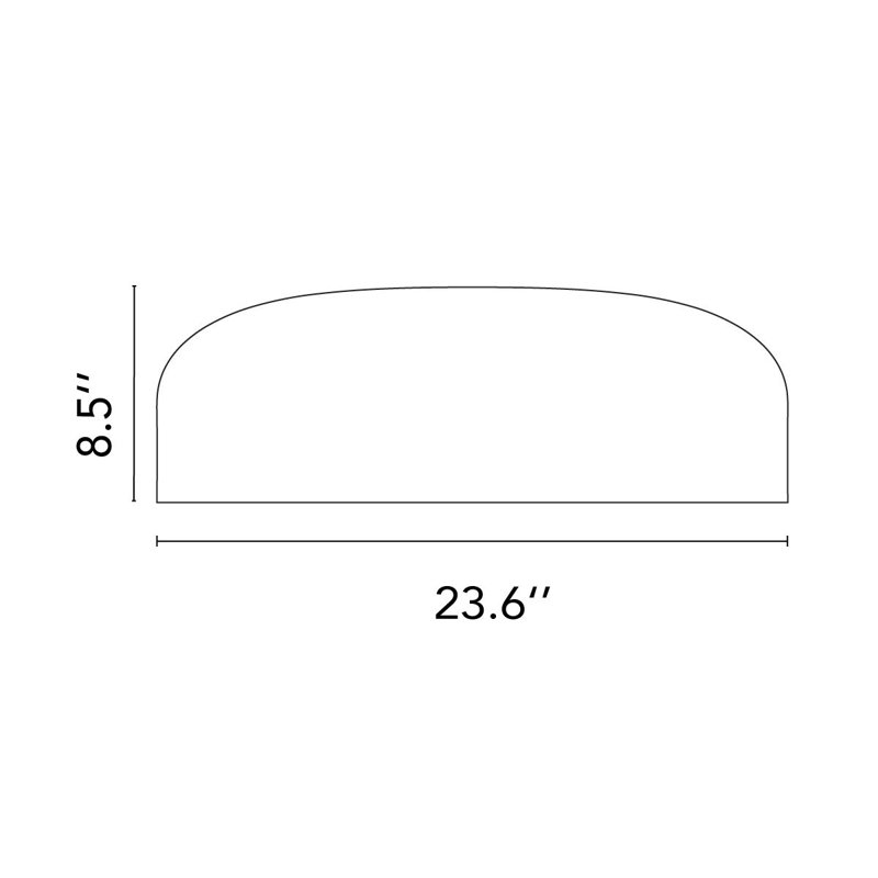Smithfield Flush Mount by Jasper Morrison, Matte Black, E26