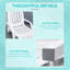 Chaise longue sur roulettes Outsunny