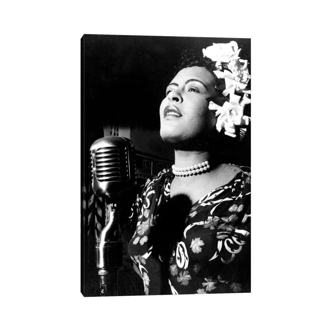 Leinwandbild Jazz- und Bluessängerin Billie Holiday in den 1940er Jahren von Rue Des Archives