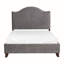 Lit tapissier en velours traditionnel