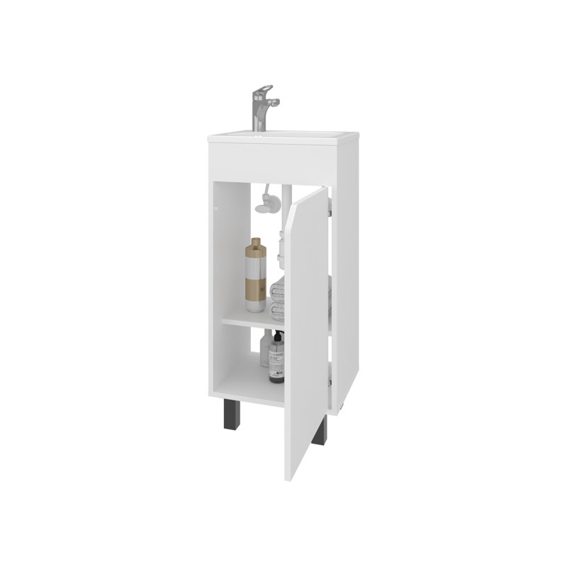 Meuble-lavabo mural avec lavabo intégré Quartzite