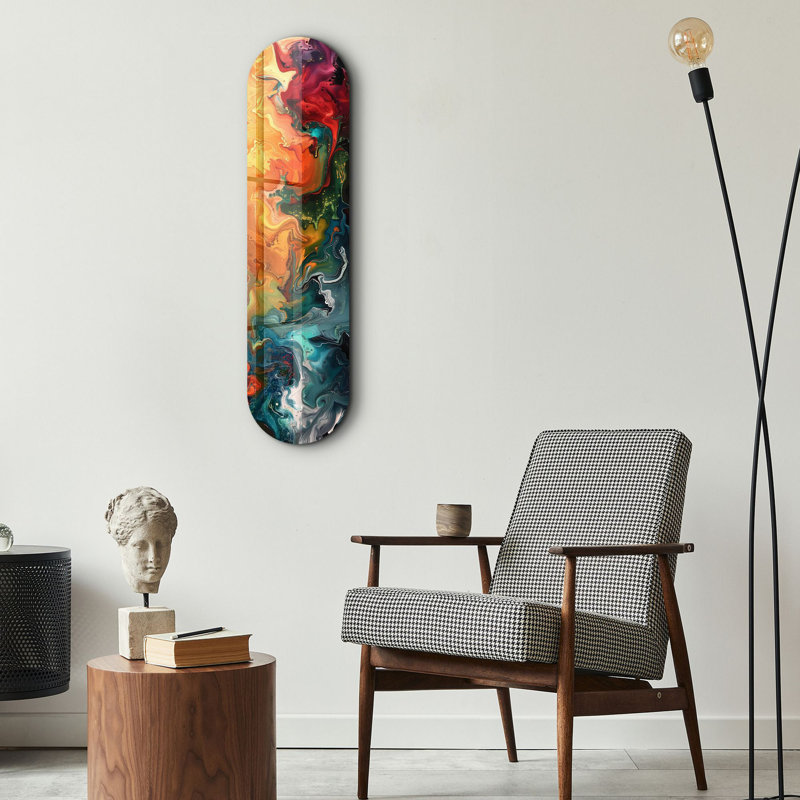 Peinture décorative en verre trempé
