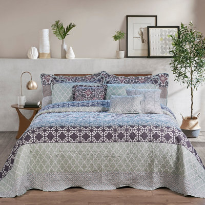 Polyester Coverlet with Pillow Shams Included