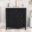 Meuble-lavabo 30 po avec lavabo, tablette et tiroirs en céramique-130491411