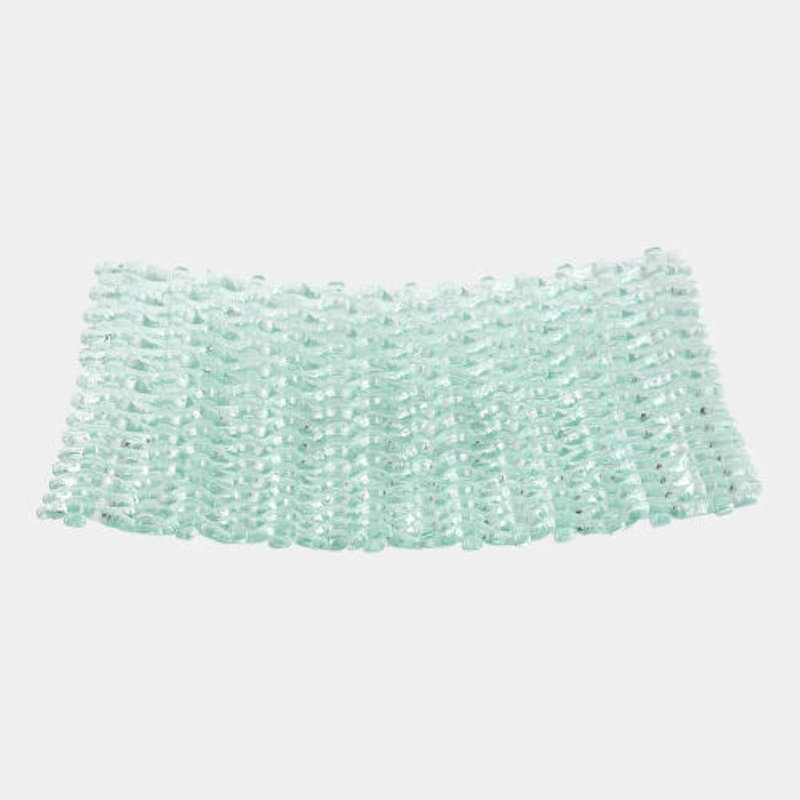 Plicare Glass Decorative Tray, 2" H x 16" W x 16" D