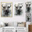 Asian Art Yaks Sumi I - art mural asiatique sur toile-427552697-427552703