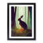 Hare In The Forest - Single Picture Frame Print-722543086-722543084