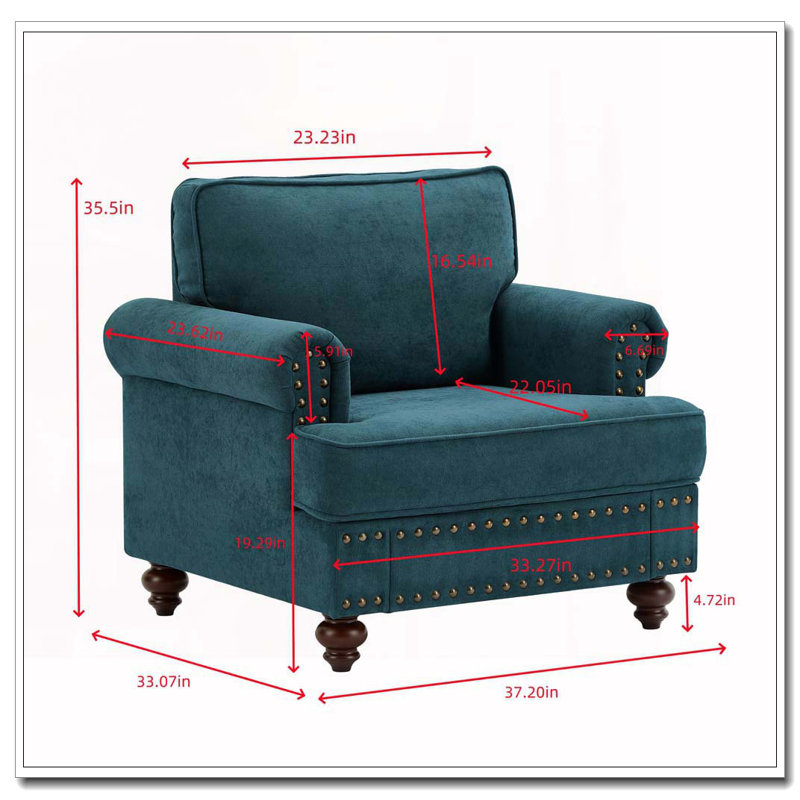 Fauteuil club en chenille