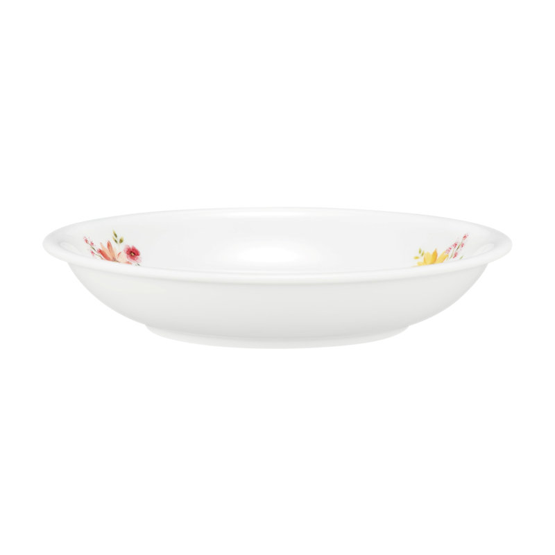 Compact 600ml Porcelain Soup Plate