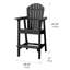 Tabouret de bar 27,17 po Orinda-124615215