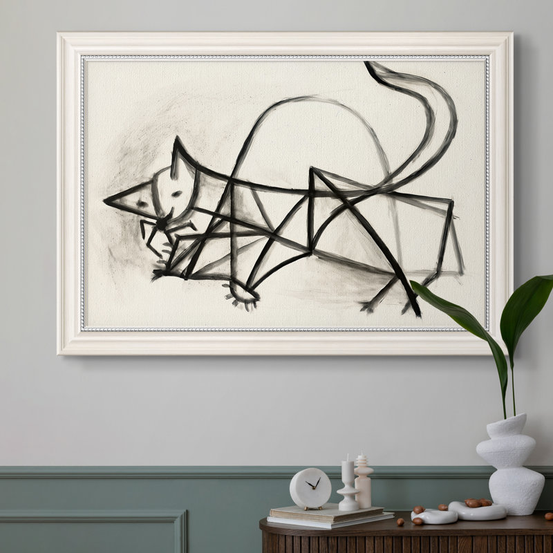 Étude de chat (Étude de chat), 1946 - Pablo Picasso - Toile encadrée sur mesure, Format intérieur 20 po x 28 po