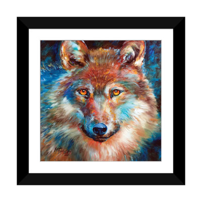 «Timber Wolf Abstract», reproduction sur toile