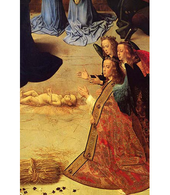 'Mourning Over Christ' by Hugo Van der Goes Painting Print