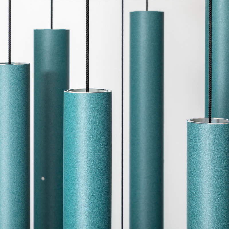 Patina Green Aluminum 44" Outdoor Wind Chime