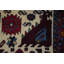 Tapis unique en laine noué à la main de style crème des années 1980 2 pi 8 po x 4 pi 2 po Jakaria