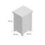 45 cm W Bedside Table