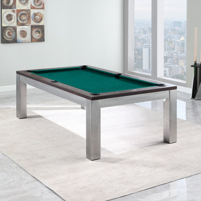 Playcraft Genoa 8' Slate Pool Table With Dining Top & Benches/Professional Installation Included