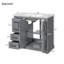 Meuble-lavabo moderne 36 po avec lavabo en céramique, porte à fermeture douce, tablette réglable et 3 tiroirs-298462826