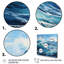 Ocean Sapphire Infinity I - Nautical & Beach Canvas Prints-263619527-263619526