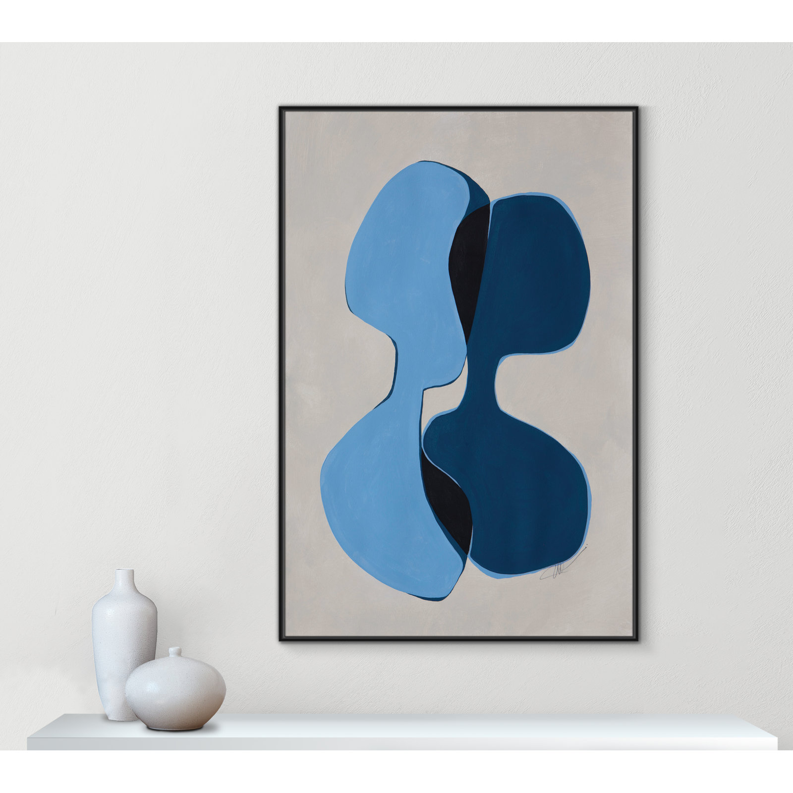 In Unity Collection "In Unity I" Print, 61.5" H x 41.5" W x 2" D, Black Framed
