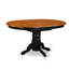 L'ensemble de table de cuisine 7 pièces se compose d'une table de salle à manger ovale avec rallonge papillon et de 6 chaises de salle à manger rembourrées en tissu de lin-1069948698-1016550268-1016550270
