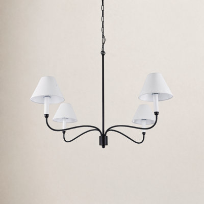 4-Light Dimmable Classic Traditional Chandelier