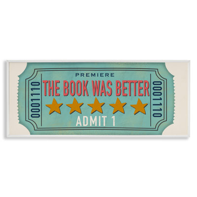 The Book Was Better Framed Giclee, design by Julia Frost