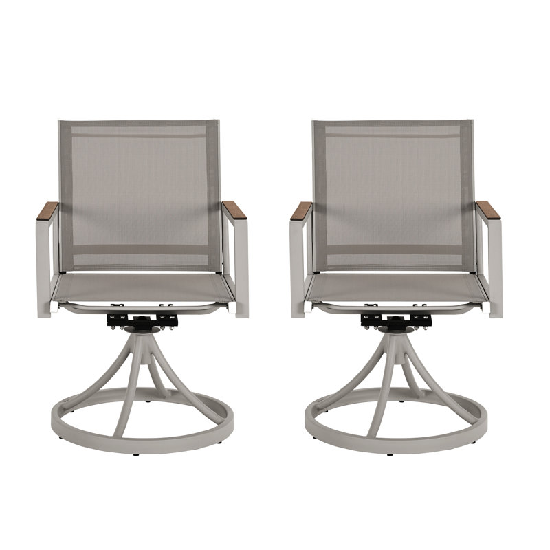 Chaises de patio pivotantes
