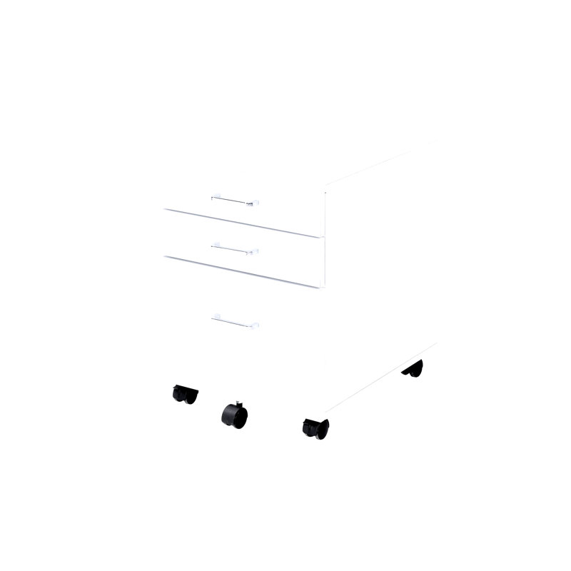 Classeur blanc et chrome