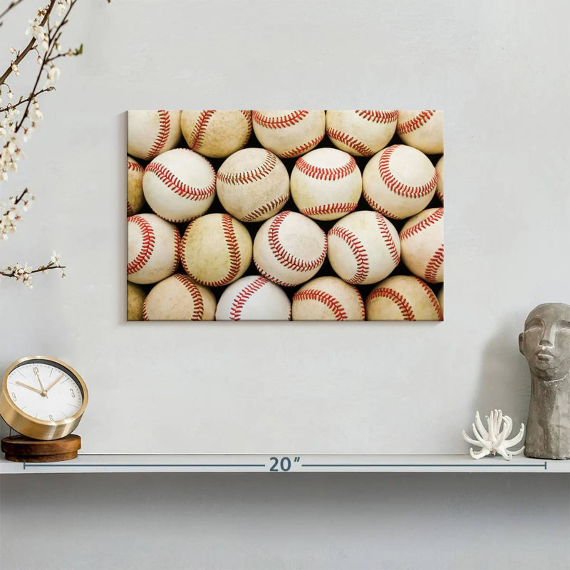 Balles de baseball vieillies Sireci, H 8 po x l 12 po