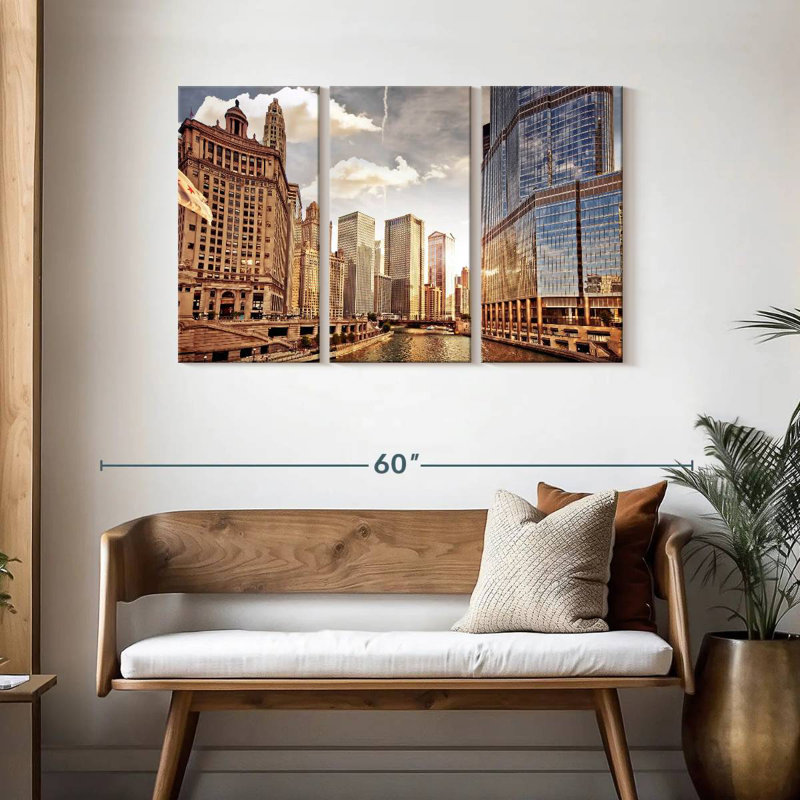 Rorry Chicago Riverwalk, 28" H x 45" W