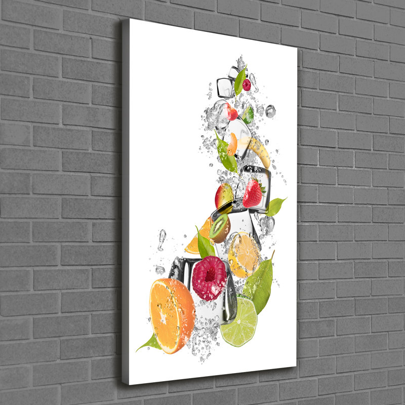 Fruit And Ice - Wrapped Canvas Print