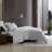 Kenneth Cole Abstract Stripe Cotton Grey Duvet Cover Set-62523828