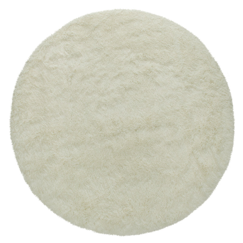 Buchman Solid Colour Hand Woven Area Rug, Round 200cm