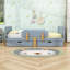 Lit plateforme 2 tiroirs en bois avec tablette, crochets et garde-corps-235796039-235796037